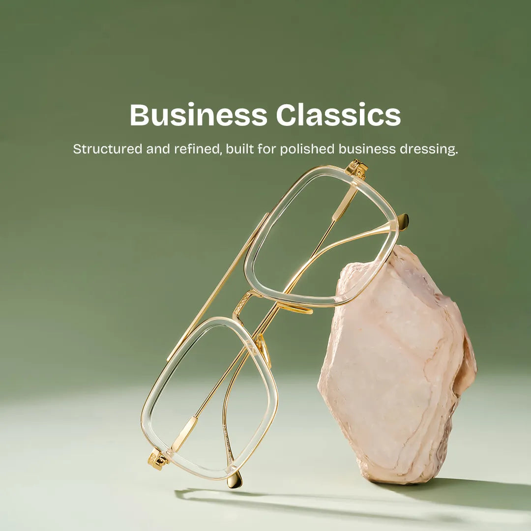 Gifford Aviator Clear Glasses