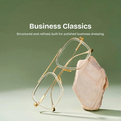 Gifford Aviator Clear Glasses