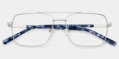 Iris Aviator Silver Glasses