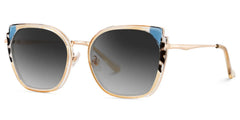 Murcia Square Beige Sunglasses