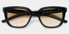 Lyric Rectangle Black Polarized Sunglasses