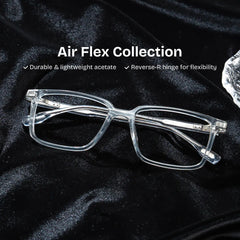 Cyrus Rectangle Gray Glasses