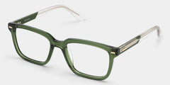 George Rectangle Green Glasses
