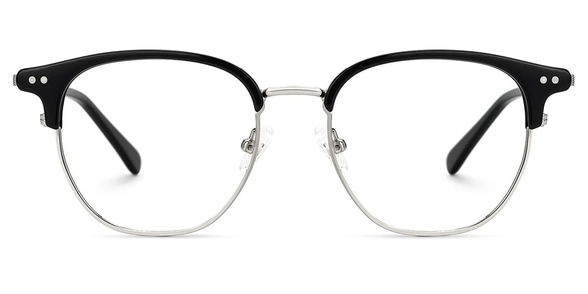 Geno Browline Black Glasses