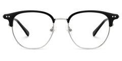 Geno Browline Black Glasses