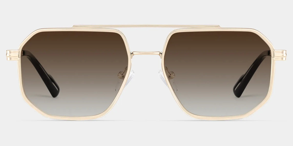 Autumn Aviator Gold Glasses
