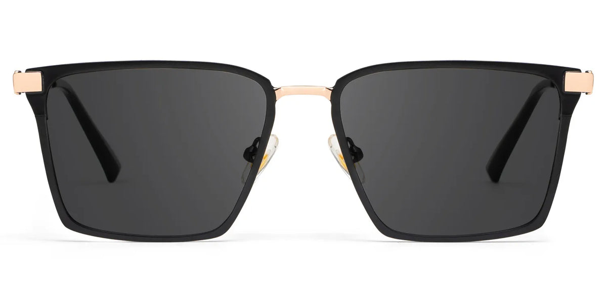 Finn Rectangle Black Glasses