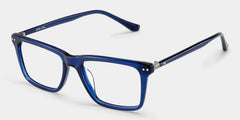 Harper Rectangle Blue Glasses