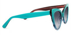Claudette Cat Eye Blue-Green Glasses