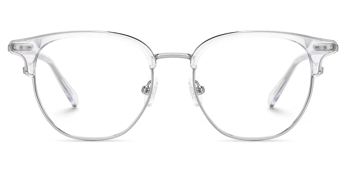 Geno Browline Clear Glasses