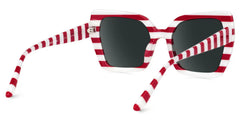 Pavia Butterfly Red Striped Glasses