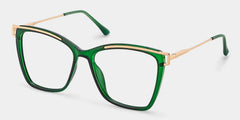 Krystle Square Green Glasses