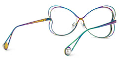 Aretha Geometric Iridescent Glasses