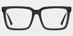 Troy Rectangle Dark Gray Glasses