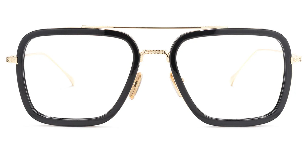 Gifford Aviator Black-Gold Glasses