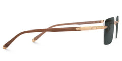 Savitrie Rectangle Brown Glasses