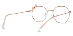Kaitlyn Geometric Rose-Gold Glasses