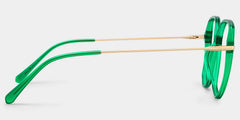 Payton Geometric Dark-Green Glasses