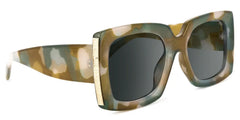 Yael Square Olive Glasses