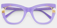 Pearl Cateye Purple Glasses
