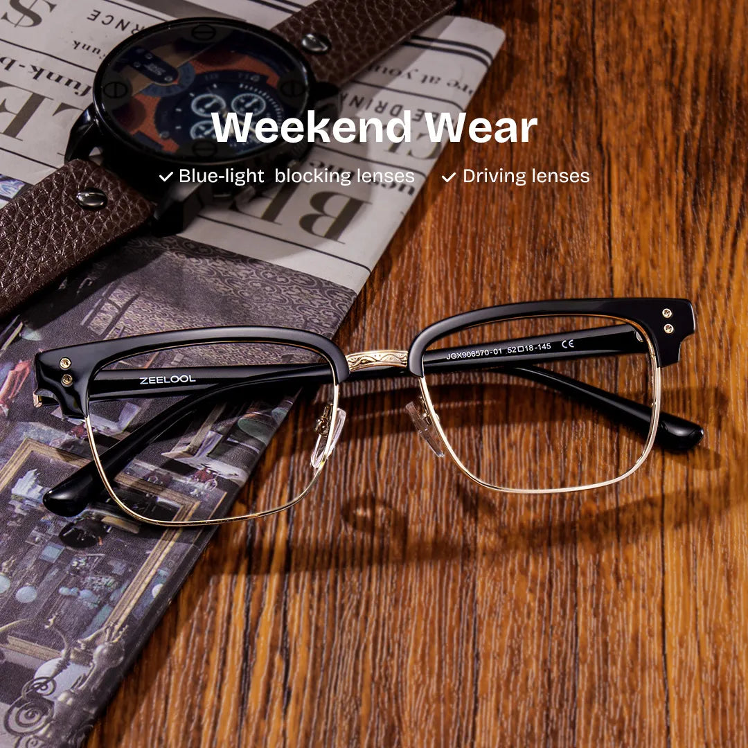 Ryan Browline Black Glasses