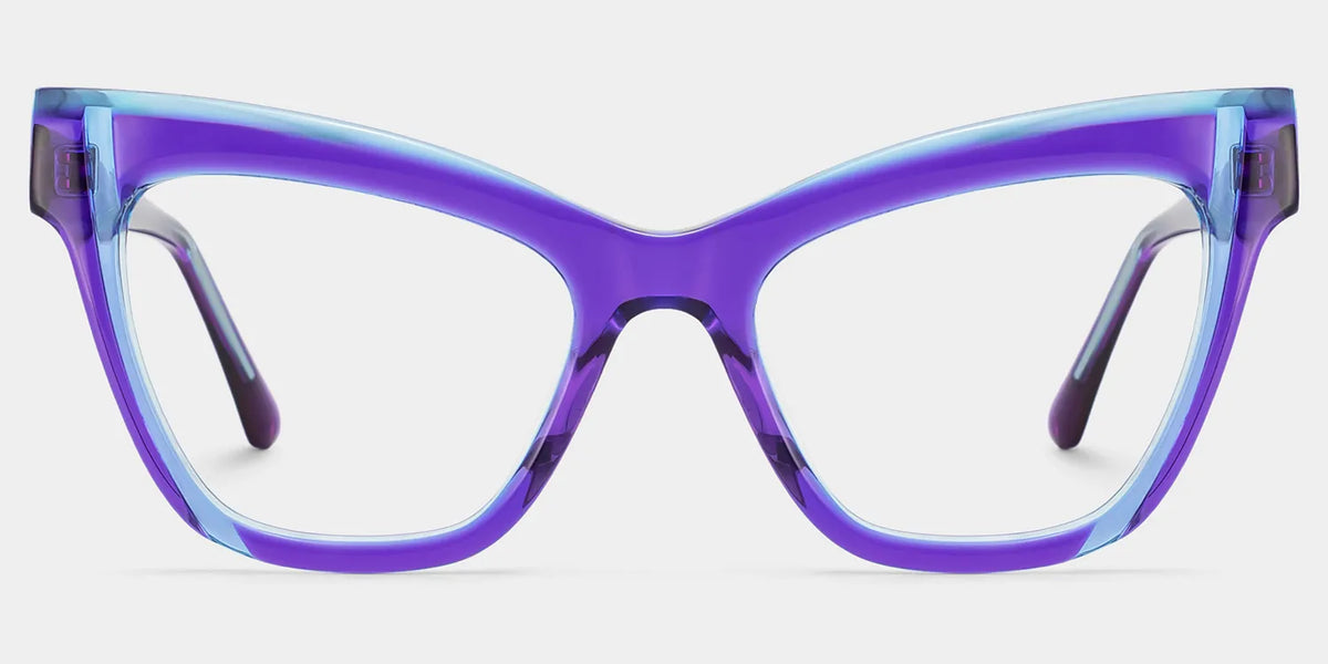 Saucie Cateye Purple Glasses