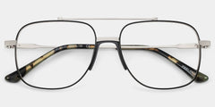 Poppy Black Aviator Glasses