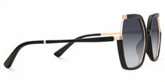 Alexia Square Black Glasses