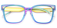 Dacarine Square Iridescent Glasses