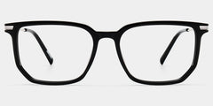 Michelle Rectangle Black Glasses