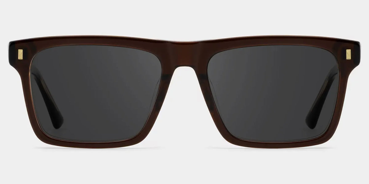 Henry Rectangle Brown Glasses