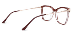 Krystle Square Red Glasses