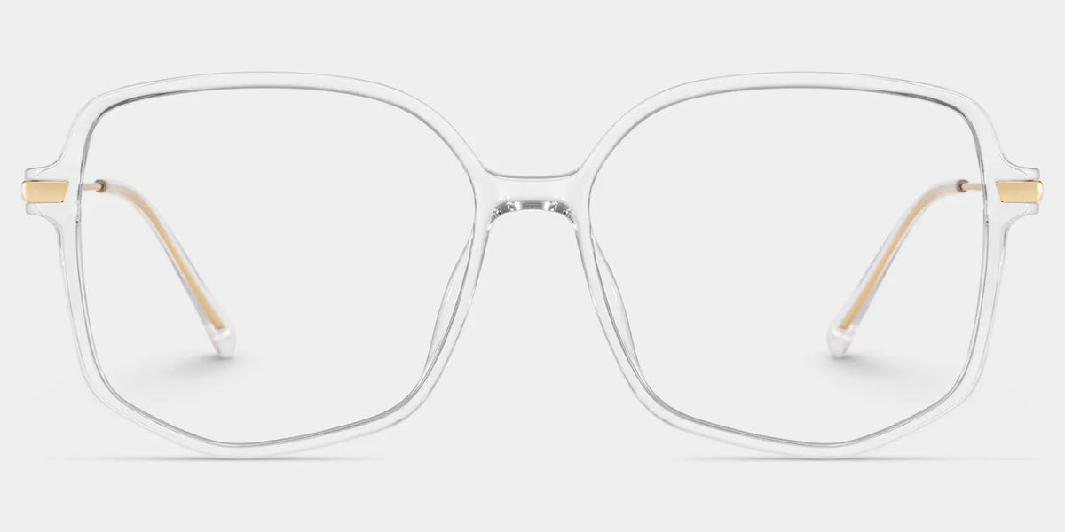 Payton Geometric Clear Glasses