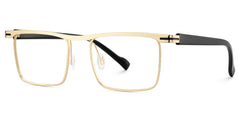 Violet Browline Gold Glasses