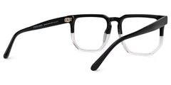 Matherne Square Black-Clear Glasses