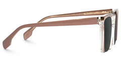 Misty Square Brown Glasses