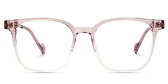 Chloe Square Pink Clear Glasses