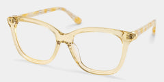 Isabella Clear Yellow Square Glasses