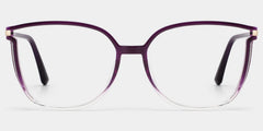 Rodz Square Purple Clear Glasses