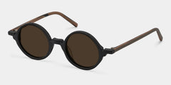 Otto Round Black Sunglasses