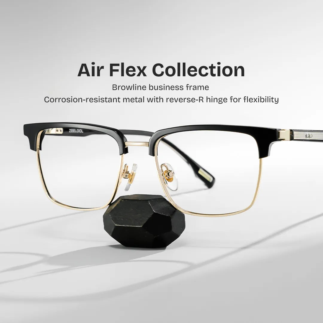 Audrey Browline Black Glasses