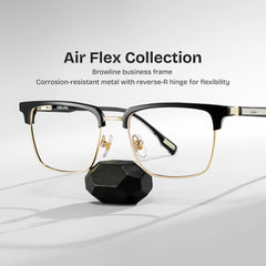 Audrey Browline Black Glasses