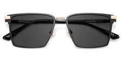 Finn Rectangle Black Glasses