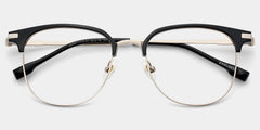 Naranjo Browline Black Glasses