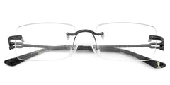 Peavy Rectangle Gray Glasses