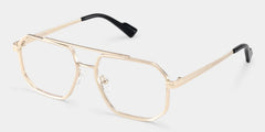 Autumn Aviator Gold Glasses