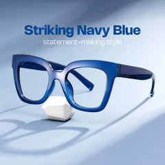 Malcolm Square Blue Glasses