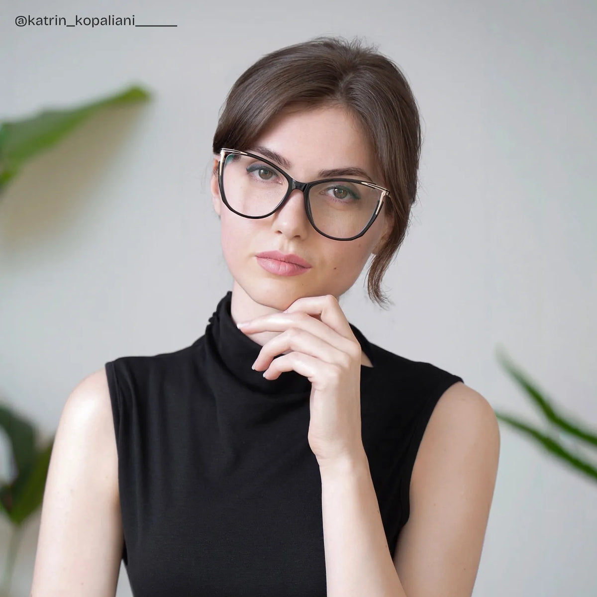 Yomary Cateye Black Glasses