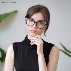 Yomary Cateye Black Glasses