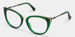 Dalton Cat Eye Dark Green Glasses